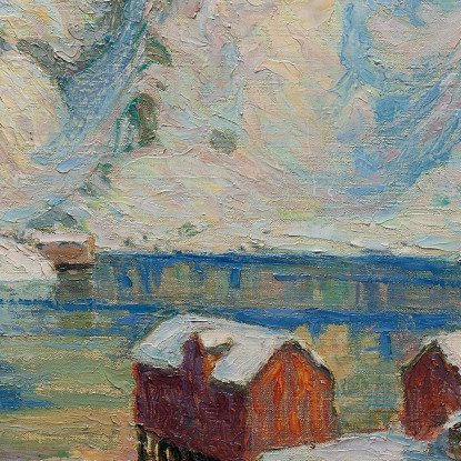 Una Giornata Di Primavera Artica. Studio Dalla Norvegia Settentrionale Anna Boberg abb7 quadro stampato su tela