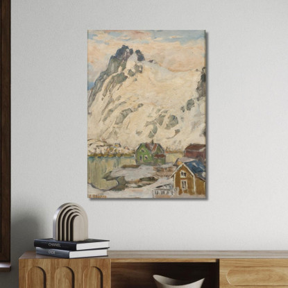 Ai Piedi Della Montagna. Studio Da Lofoten Anna Boberg abb9 quadro stampato su tela
