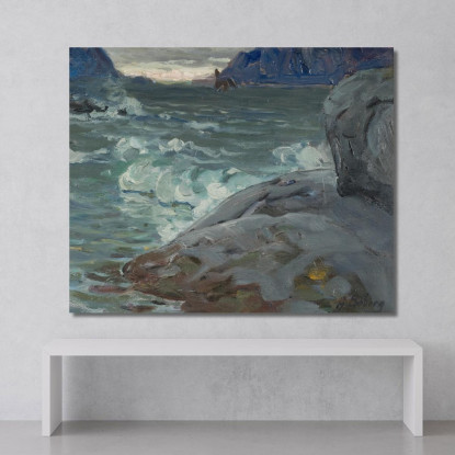 Spiaggia. Studio Dal Nord Della Norvegia Anna Boberg abb10 quadro stampato su tela