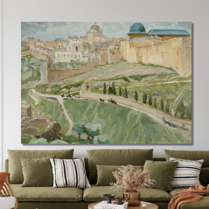 Da Gerusalemme. Anna Boberg abb13 quadro stampato su tela