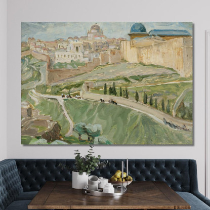 Da Gerusalemme. Anna Boberg abb13 quadro stampato su tela