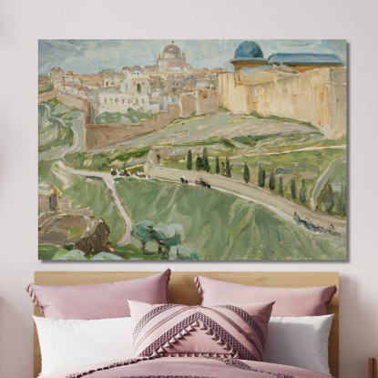 Da Gerusalemme. Anna Boberg abb13 quadro stampato su tela