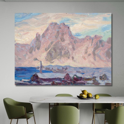 Lofoten In Viola. Studio Anna Boberg abb23 quadro stampato su tela