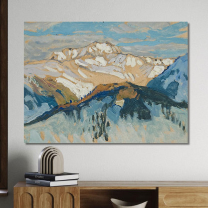 Montagne. Studio Dalla Svizzera Anna Boberg abb26 quadro stampato su tela