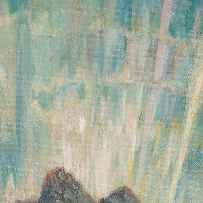 Aurora Boreale. Studio Dalla Norvegia Settentrionale Anna Boberg abb30 quadro stampato su tela