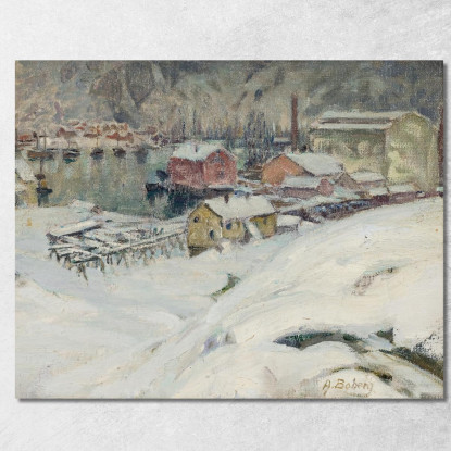 Tempo Nuvoloso. Studio Dal Nord Della Norvegia Anna Boberg abb31 quadro stampato su tela