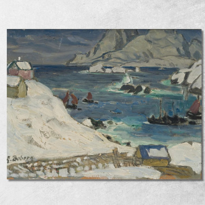 Correre Prima Della Tempesta. Studio Dalla Norvegia Settentrionale Anna Boberg abb32 quadro stampato su tela