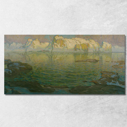 Scena Serale Silenziosa Dalle Lofoten Anna Boberg abb33 quadro stampato su tela