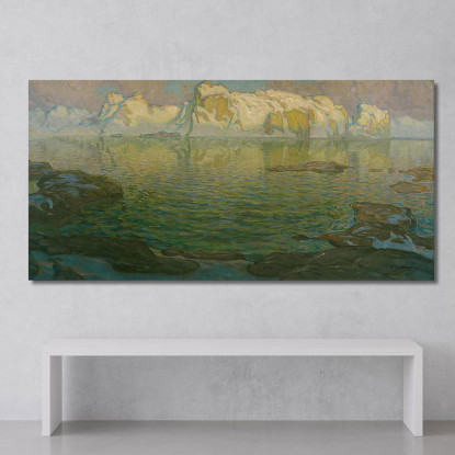 Scena Serale Silenziosa Dalle Lofoten Anna Boberg abb33 quadro stampato su tela