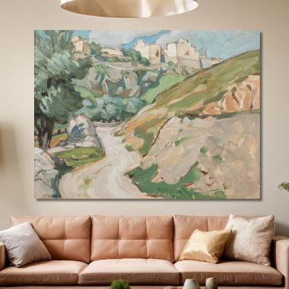 La Strada Per Gerusalemme. Studio Anna Boberg abb48 quadro stampato su tela