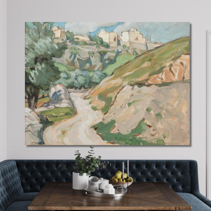 La Strada Per Gerusalemme. Studio Anna Boberg abb48 quadro stampato su tela