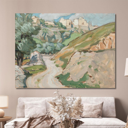 La Strada Per Gerusalemme. Studio Anna Boberg abb48 quadro stampato su tela