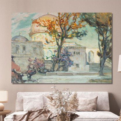 Vista Di Gerusalemme. Studio Anna Boberg abb52 quadro stampato su tela