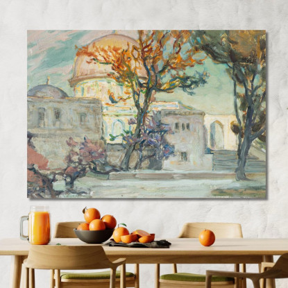 Vista Di Gerusalemme. Studio Anna Boberg abb52 quadro stampato su tela