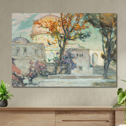 Vista Di Gerusalemme. Studio Anna Boberg abb52 quadro stampato su tela