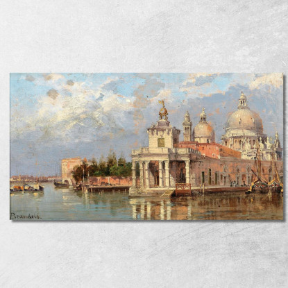 Venice Santa Maria Della Salute With Old Dogana Antonietta Brandeis abn57 quadro stampato su tela