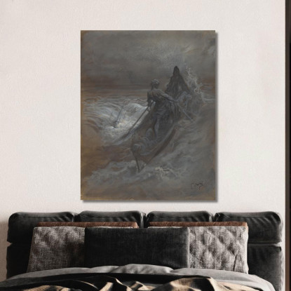 Dopo Il Naufragio Progetto Per Un'Illustrazione Di The Rime Of The Ancient Mariner Di Coleridge Doré Gustave gdr3 quadro stampa