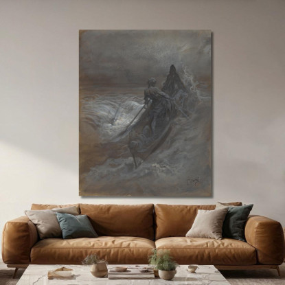 Dopo Il Naufragio Progetto Per Un'Illustrazione Di The Rime Of The Ancient Mariner Di Coleridge Doré Gustave gdr3 quadro stampa