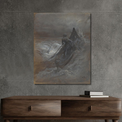 Dopo Il Naufragio Progetto Per Un'Illustrazione Di The Rime Of The Ancient Mariner Di Coleridge Doré Gustave gdr3 quadro stampa