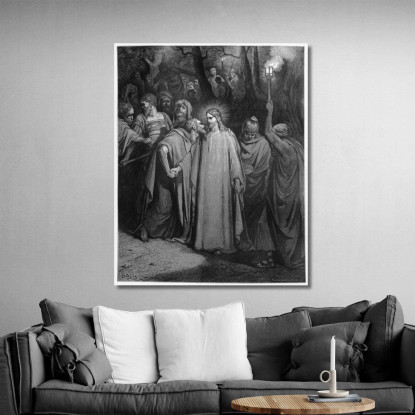 Il Bacio Di Giuda Doré Gustave gdr75 quadro stampato su tela