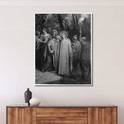 Il Bacio Di Giuda Doré Gustave gdr75 quadro stampato su tela