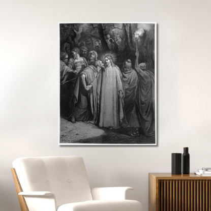 Il Bacio Di Giuda Doré Gustave gdr75 quadro stampato su tela