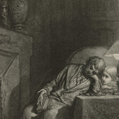 Il Corvo Pl.03 Doré Gustave gdr86 quadro stampato su tela