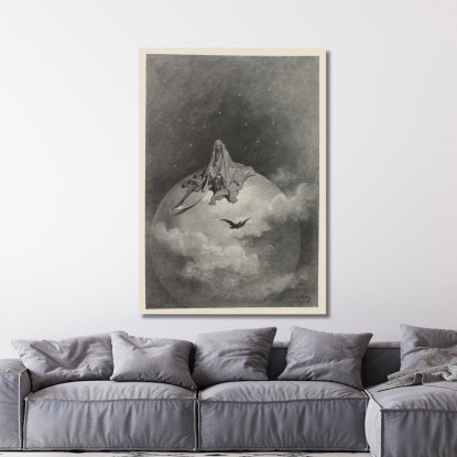 Il Corvo Pl.10 Doré Gustave gdr93 quadro stampato su tela