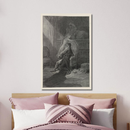 Il Corvo Pl.20 Doré Gustave gdr103 quadro stampato su tela