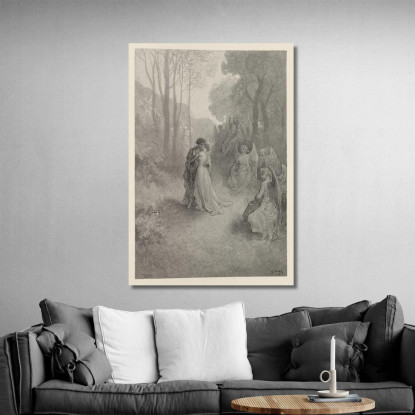 Il Corvo Pl.22 Doré Gustave gdr105 quadro stampato su tela