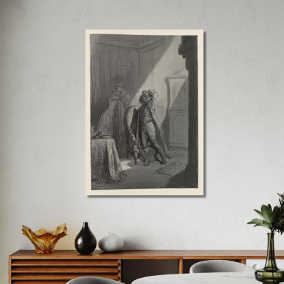 Il Corvo Pl.23 Doré Gustave gdr106 quadro stampato su tela