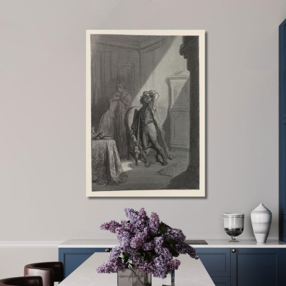 Il Corvo Pl.23 Doré Gustave gdr106 quadro stampato su tela