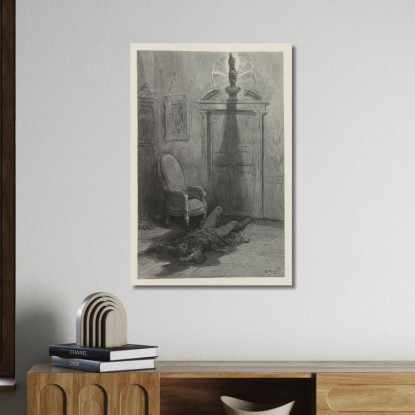 Il Corvo Pl.25 Doré Gustave gdr108 quadro stampato su tela