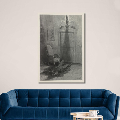 Il Corvo Pl.25 Doré Gustave gdr108 quadro stampato su tela