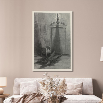 Il Corvo Pl.25 Doré Gustave gdr108 quadro stampato su tela