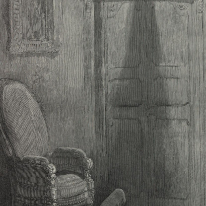 Il Corvo Pl.25 Doré Gustave gdr108 quadro stampato su tela