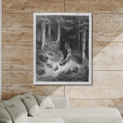 Fiabe Pl 07 Doré Gustave gdr124 quadro stampato su tela