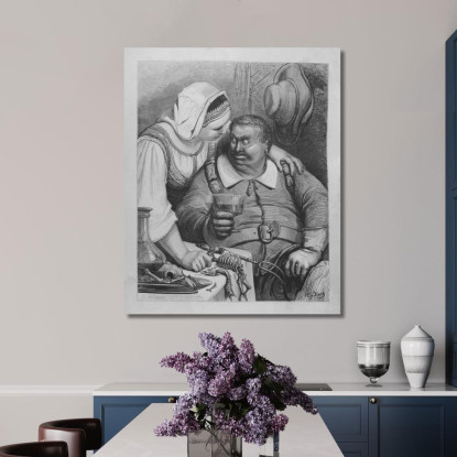 Fiabe Pl 11 Doré Gustave gdr128 quadro stampato su tela