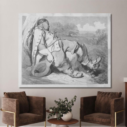 Fiabe Pl 14 Doré Gustave gdr131 quadro stampato su tela