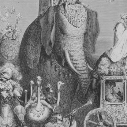 Fiabe Pl 34 Doré Gustave gdr151 quadro stampato su tela