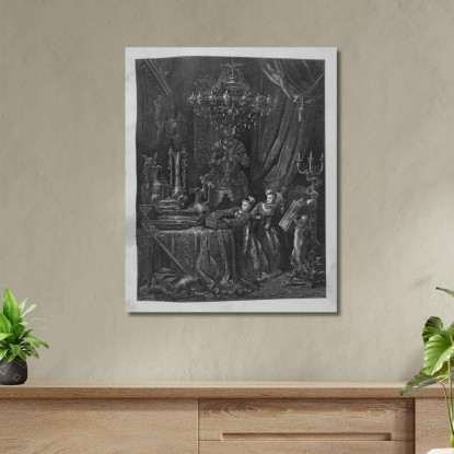 Fiabe Pl 37 Doré Gustave gdr154 quadro stampato su tela