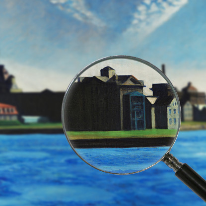 Isola Di Blackwell Edward Hopper eho3 quadro stampato su tela
