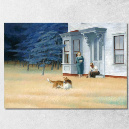 Serata A Cape Cod Edward Hopper eho6 quadro stampato su tela