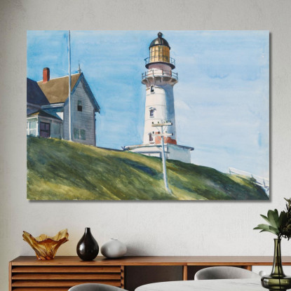 Luce A Due Luci Edward Hopper eho24 quadro stampato su tela