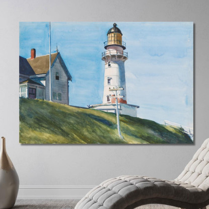 Luce A Due Luci Edward Hopper eho24 quadro stampato su tela