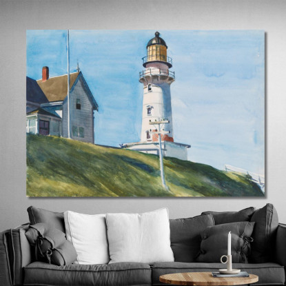 Luce A Due Luci Edward Hopper eho24 quadro stampato su tela