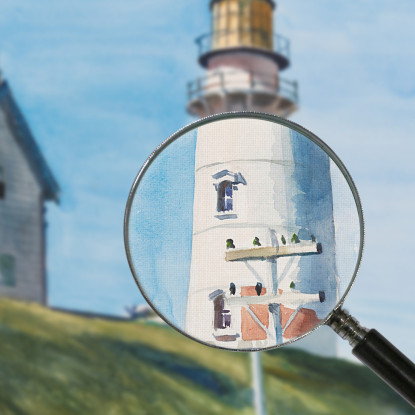 Luce A Due Luci Edward Hopper eho24 quadro stampato su tela
