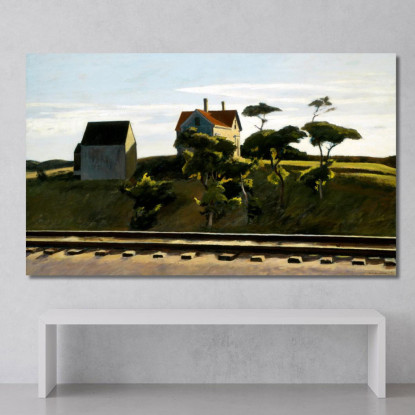 New Haven E Hartford Edward Hopper eho27 quadro stampato su tela
