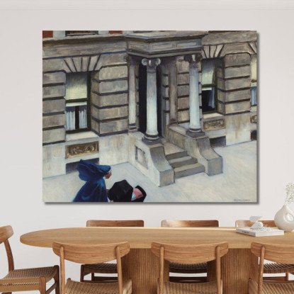 Marciapiedi Di New York Edward Hopper eho29 quadro stampato su tela
