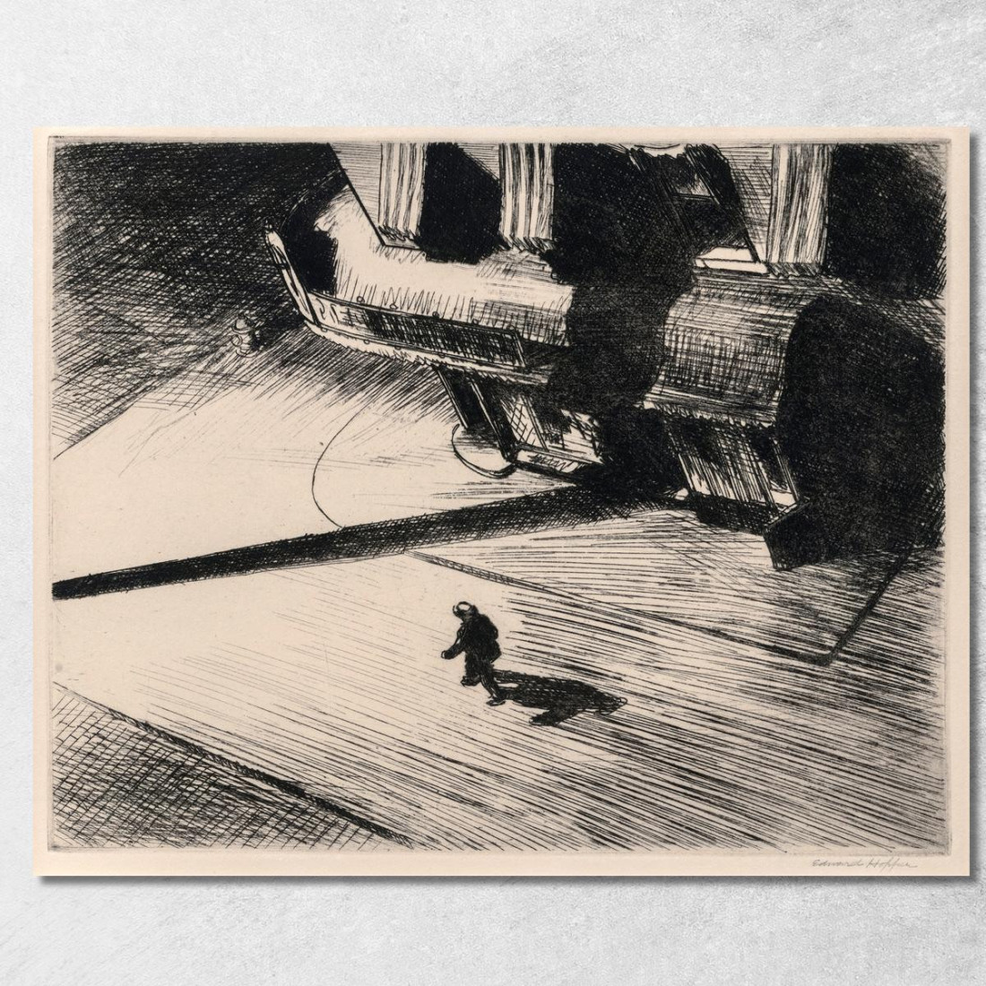 Ombra Notturna Edward Hopper eho30 quadro stampato su tela